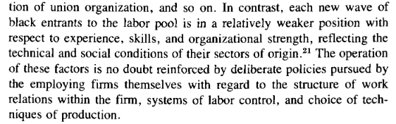 Pay close attention.Kamala Harris's father explains how it is that Black Americans fall into a perpetual trap of becoming more and more highly educated/skilled, but not only can't get ahead, but are doomed to fall behind relative to their peers!In like two paragraphs!