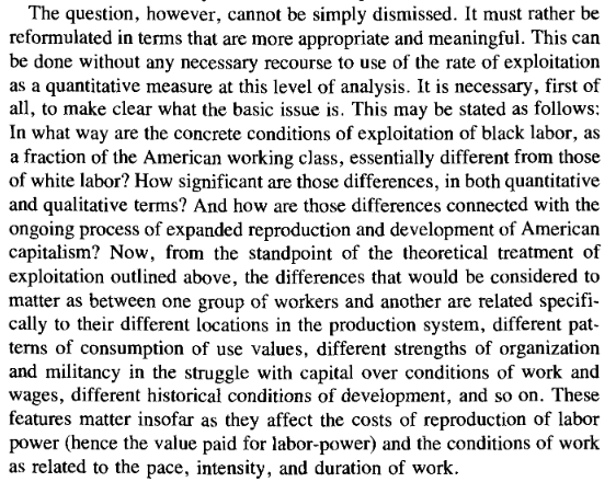 Kamala Harris's response to America making amends for labor theft: "So I'm not gon' sit here and say I'ma' do something that's *only* gon' benefit Black people! No!"OK, now this is how her father, Marxist Stanford economist talks about the history of Black labor in America: