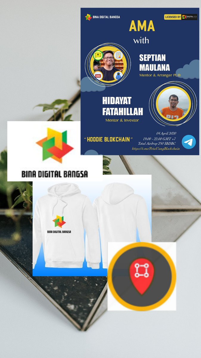 dandhika1's tweet photo. Jenuh dgn rutinitas selama WFH ๐ด. Septian @tianbuyung & Hidayat @Hfatahillah akan hadir mengisi #AMASesi8
๐ 4/4/2020
๐ฐ 19.00 - 22.00
๐ HOODIE BLOCKCHAIN
๐ https://t.co/quRTFYzGlo
๐ @Digitalogi
Organised by @BinaDigiBangsa div. Edukasi #PetaUangBlockchain. https://t.co/blV5XC3SKT