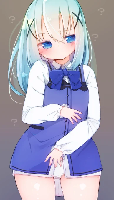 お題箱>ラビットハウスの制服のスカートだけ履き忘れたチノちゃんをお願いします

視線が気になるね。。。。 