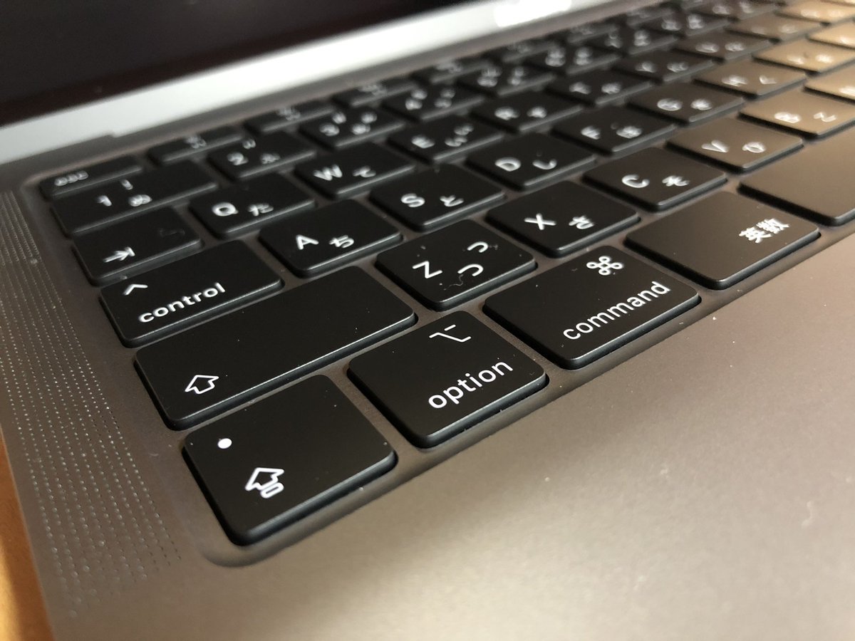 CUSTOM_BASE's tweet image. 打ちやすいキーボード。

#MacBookAir2020