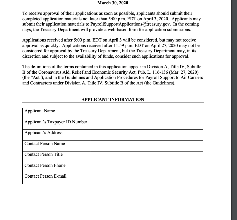 matthewstoller's tweet image. It's so much easier for an airline exec to apply for $32 billion in bailout money than for a random poor person to apply for food stamps. (ht @amandalfischer) home.treasury.gov/system/files/1…