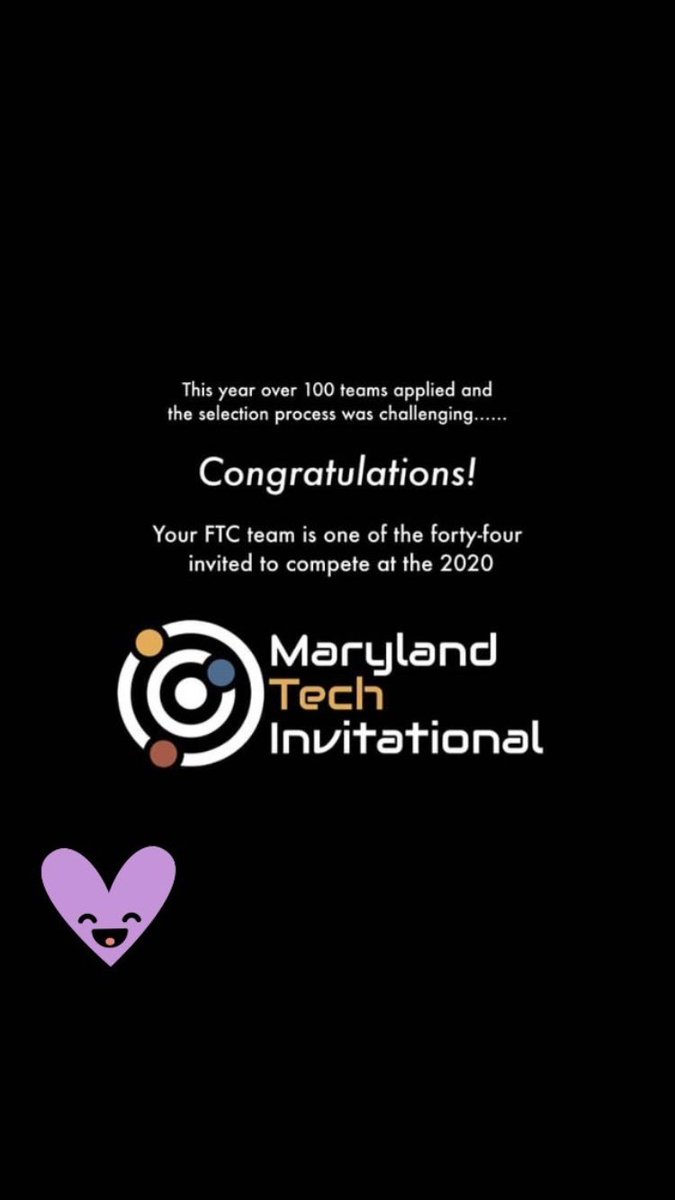 Very honoured to be accepted and can’t wait!! #NoSleepTilHouston #NoSleepTilMaryland @ms_ftc <a href="/FIRSTweets/">FIRST</a> <a href="/FTCTeams/">FIRST Tech Challenge</a>