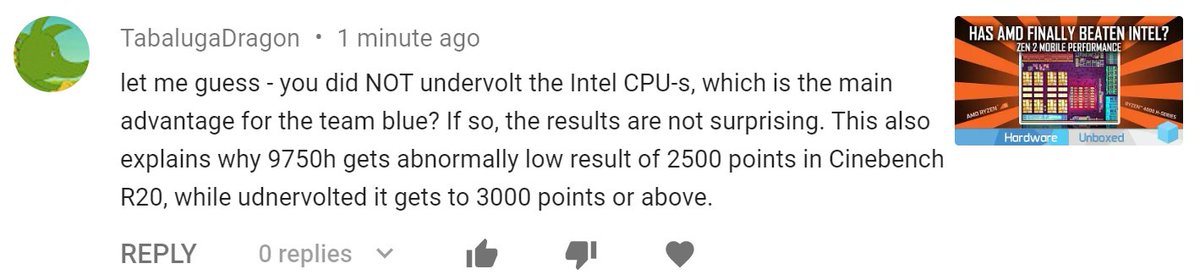 HardwareUnboxed's tweet photo. It's happening, Intel fans are now adopting AMD fanboy arguments, UNDERVOLT IT or the results are wrong! The tables really have turned ;) https://t.co/IJWOR8Qj74