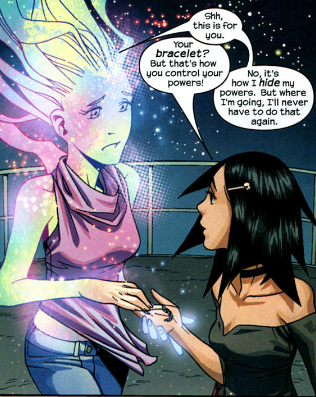 was someone gonna tell me that karo gives nico her bracelet or was i just supposed to read the runaways comics and cry myself