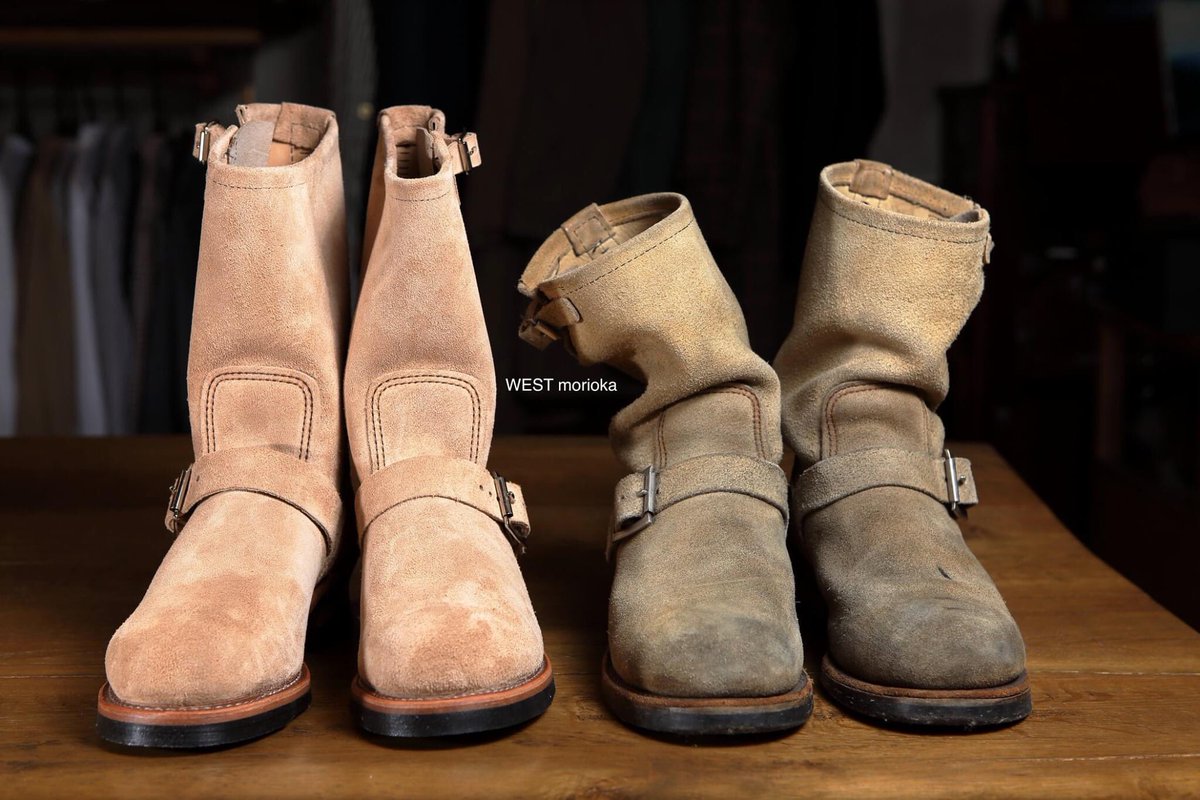 レッドウイング REDWING 9269 エンジニアブーツ スエード 26cm レッド