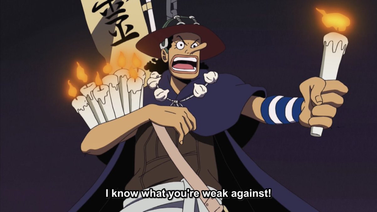 i am slightly confused about the lady in the painting but at least usopp is here to chase them off with fire