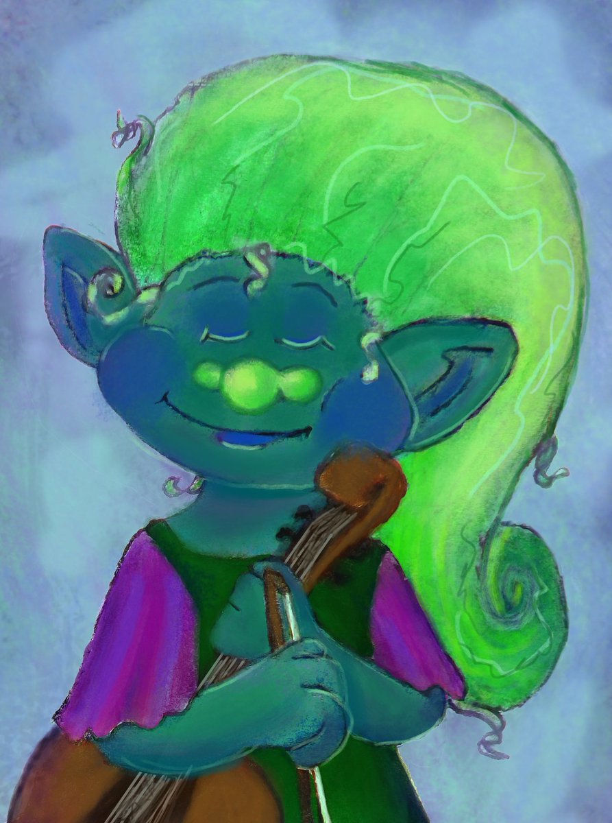 jaybuggins's tweet photo. Me? Revamping my old Trolls OC from way back when bc Trolls World Tour has me all hyped up? It's more likely than you think! https://t.co/b00Dwzn3Lw