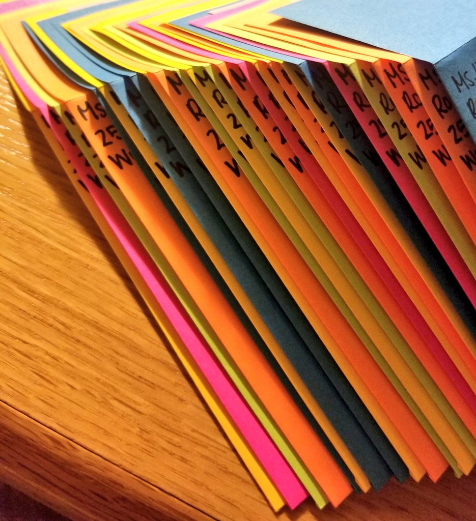 rmharrington30's tweet photo. handwriting 24 *personalized* notes to my students to remind them that they matter &amp; that I care for them.
A simple act of kindness that took a little bit of my time but might make at least one student smile a little bit.
I sure am missing these kiddos.
PS envelopes had adhesive! https://t.co/qDizDiCsZp
