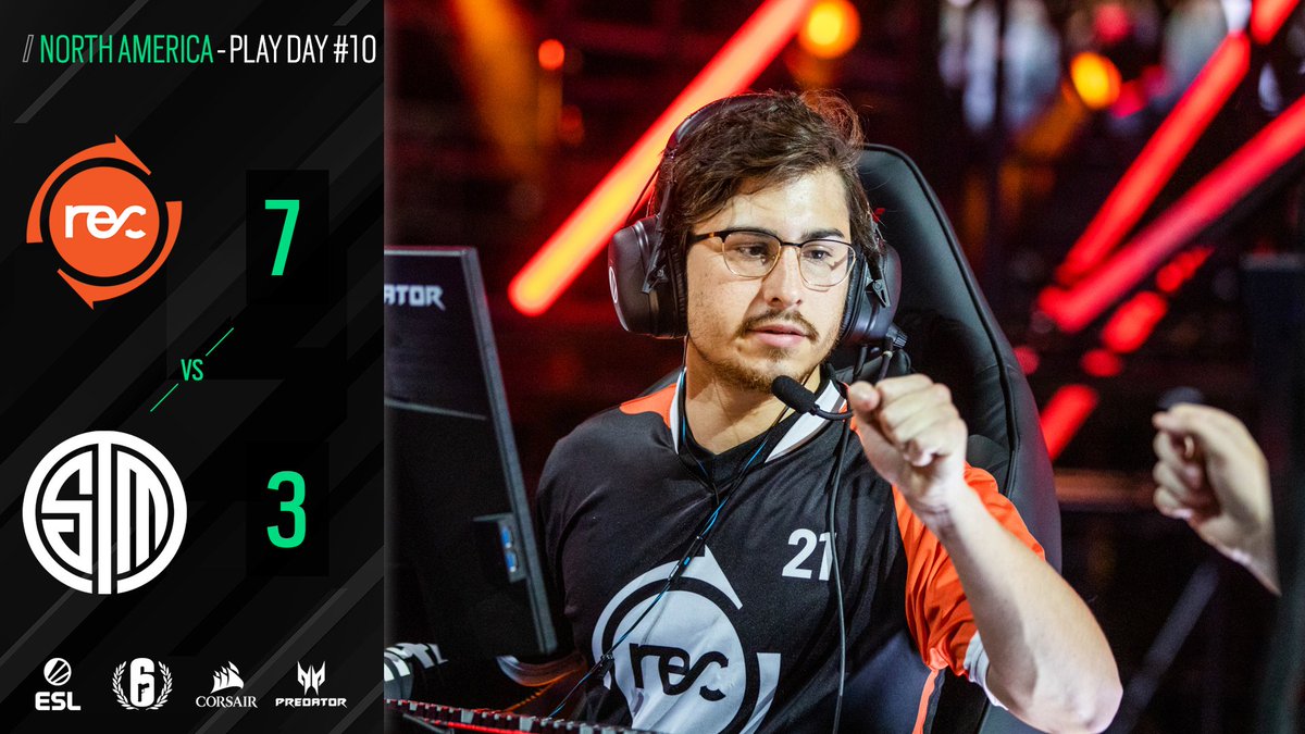 ESLRainbowSix's tweet photo. Undefeated no more! @TeamReciprocity is finally stopping @TSM! #R6PL https://t.co/cD32lkoAdh