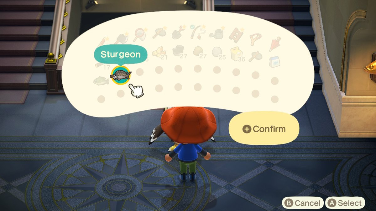 After 5 soft resets of 1 stack of bait I caught a Sturgeon! Also look at Sandy working out in the middle of the night AGAIN LOL