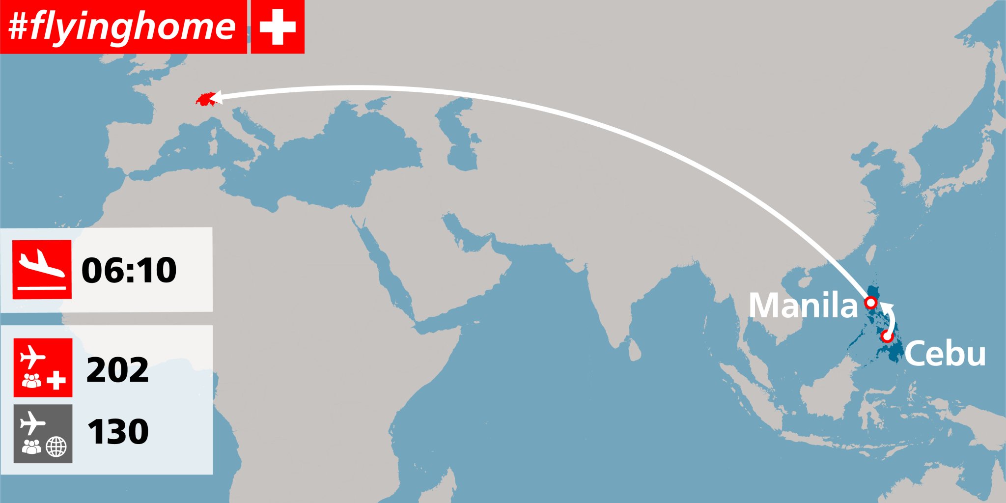 EDA DFAE on Twitter "FlyingHome 🇨🇭 Un aereo ️ ha portato a Zurigo