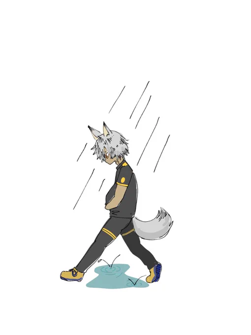 急な雨からルチウスを守っているジャック?
ぺしゃんこになった髪が見たかったんだ…
#ツイステファンアート 