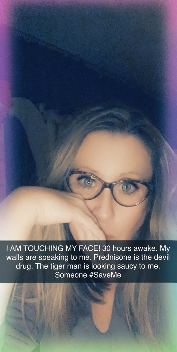 Jkaaaaat's tweet photo. #TigerKing #touchface #delirous #predisone #asthma #Quarantine #QuarantineLife because of asthma https://t.co/P00jt21myt