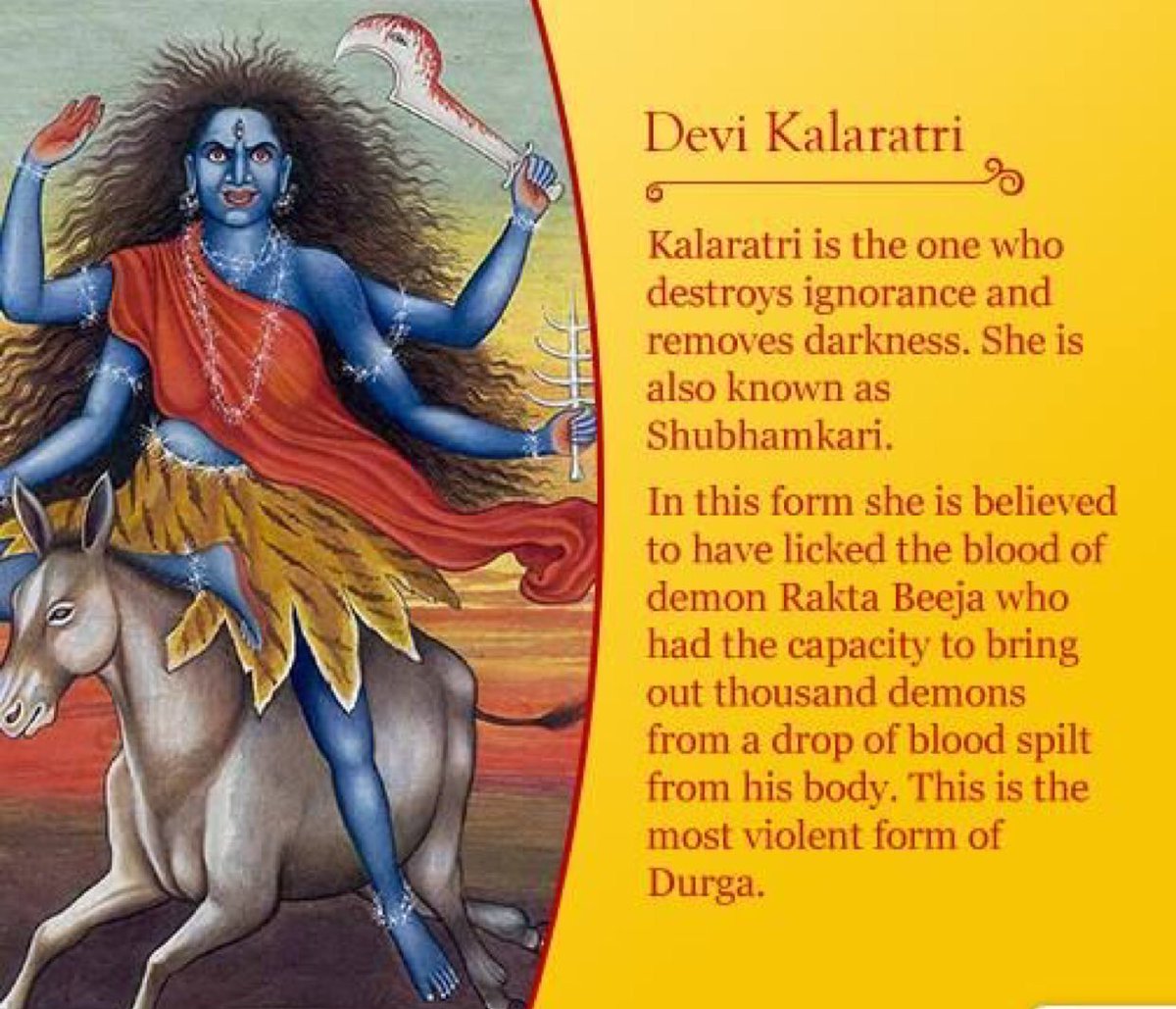 Anand_Krishna_'s tweet photo. 1. Jai #MahaKali, this is the day when #MotherGoddess in Her Manifestation as #KalaRatri eliminated #RaktaBeeja the then manifestation of #Viruses such as #Corona. 

Cont... https://t.co/wk2FUhDp3l