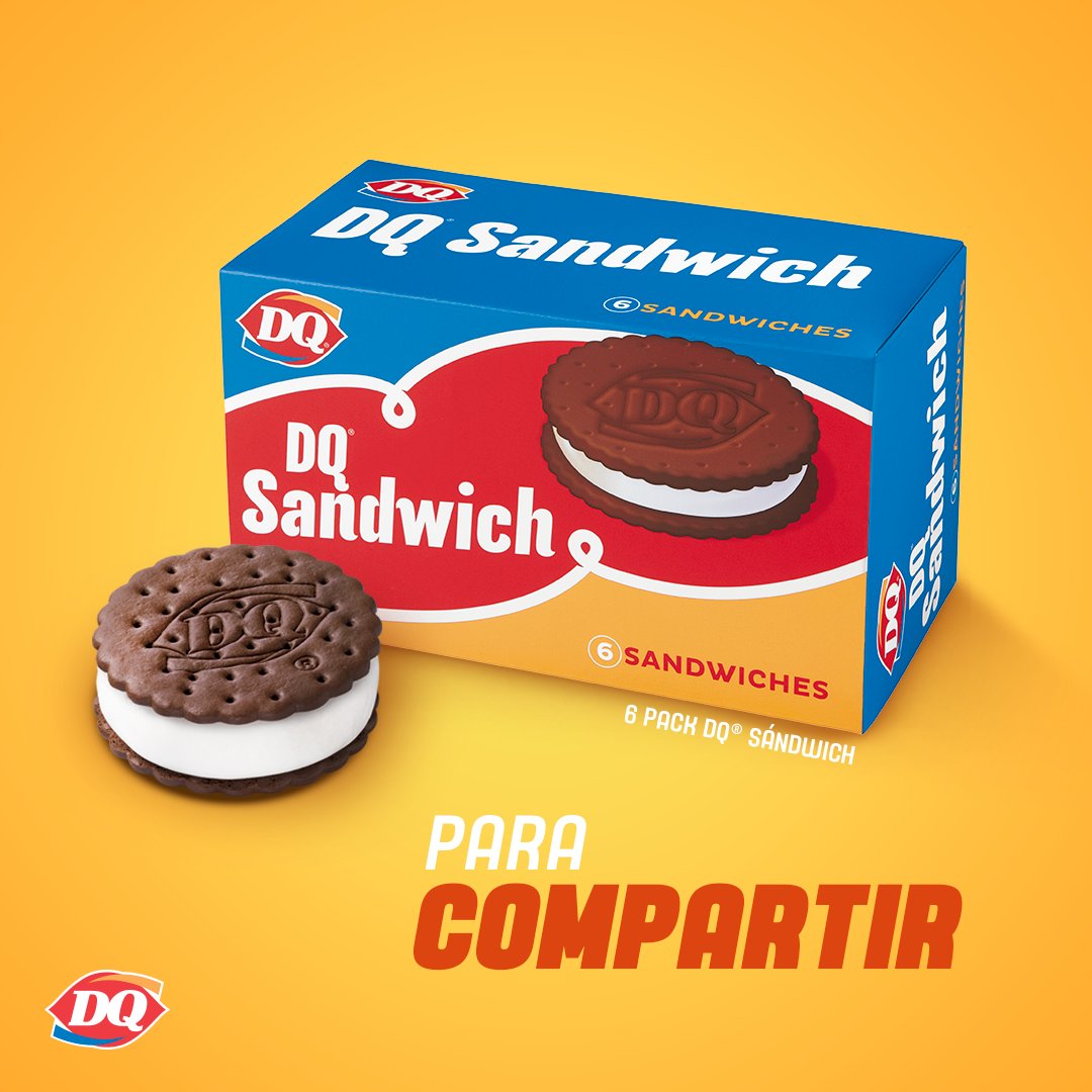 Para compartir! Lleva a casa ❤🏠 tu 6 pack DQ® Sándwich y no se queden con  el antojo., image size:1080x1080