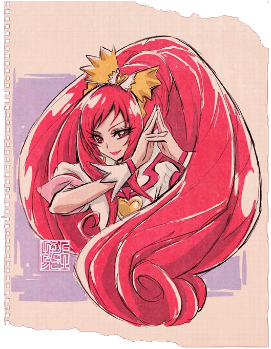 #プリキュア で「#赤髪の人」といえば…

?#キュアショコラ
?#キュアエース

#precure 