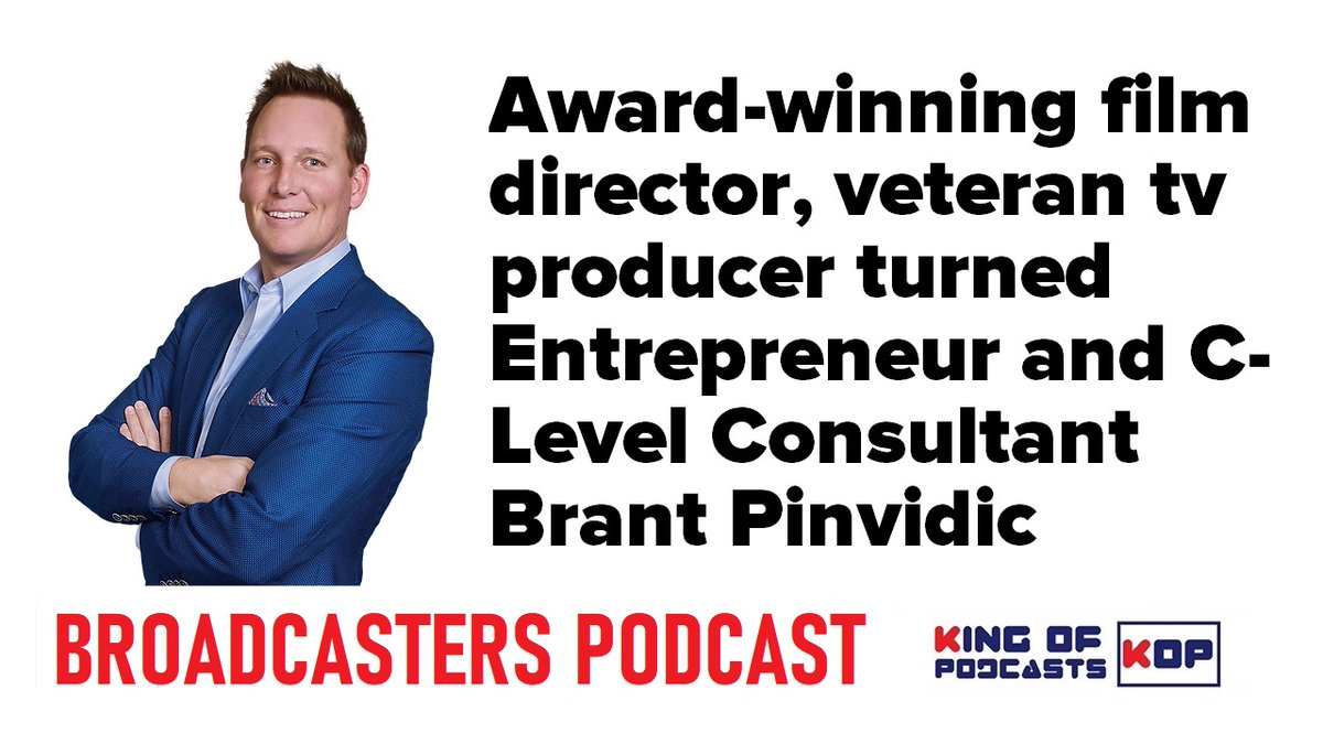 KingOfPodcasts's tweet image. Award-winning film director, veteran tv producer turned Entrepreneur @brantpinvidic on #BroadcastersPodcast #3minuterule youtube.com/watch?v=M00N5U…