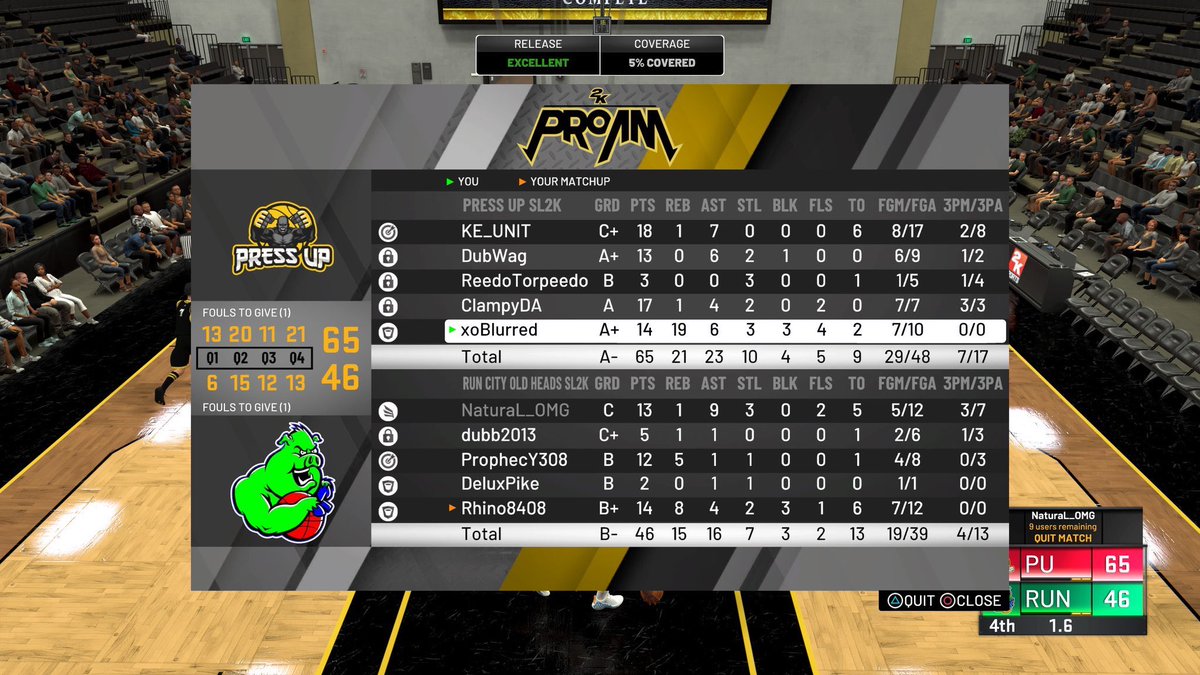 PressUpBB's tweet photo. Solid first night of @SL2KProAm. Good runs tonight @RTorpeedo @ke_unit @DubWagHoops @xoBlurred @ClampyDA https://t.co/JXbqpzayIg