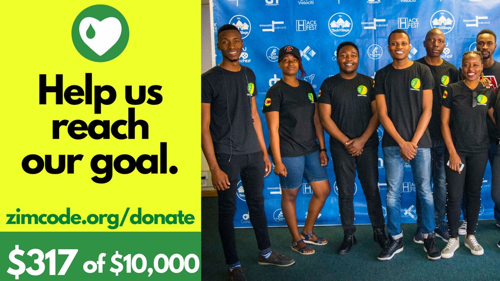 Thanks for your continued support! We're on our way to our fundraising target. Stay safe, stay at home, and write a line or two of code while you are at it. Check out our Intro to Coding for Beginners tutorial if you don't know where to start: zimcode.org/introduction-t… #ZC