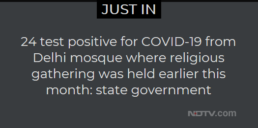 ndtv's tweet photo. #Coronavirus #Nizamuddin https://t.co/UisE1JSGcS