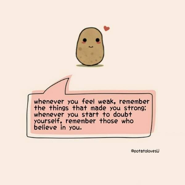 EllaEstigoy's tweet photo. Keep fighting potato 😇 https://t.co/NU4gfFan0I
