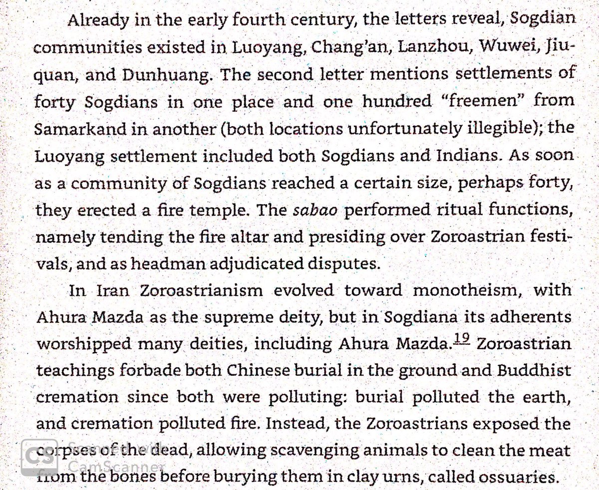 Zoroastrian Sogdians in China & Sogdiana remained polytheists even as their religious brethren in Iran became monotheists.