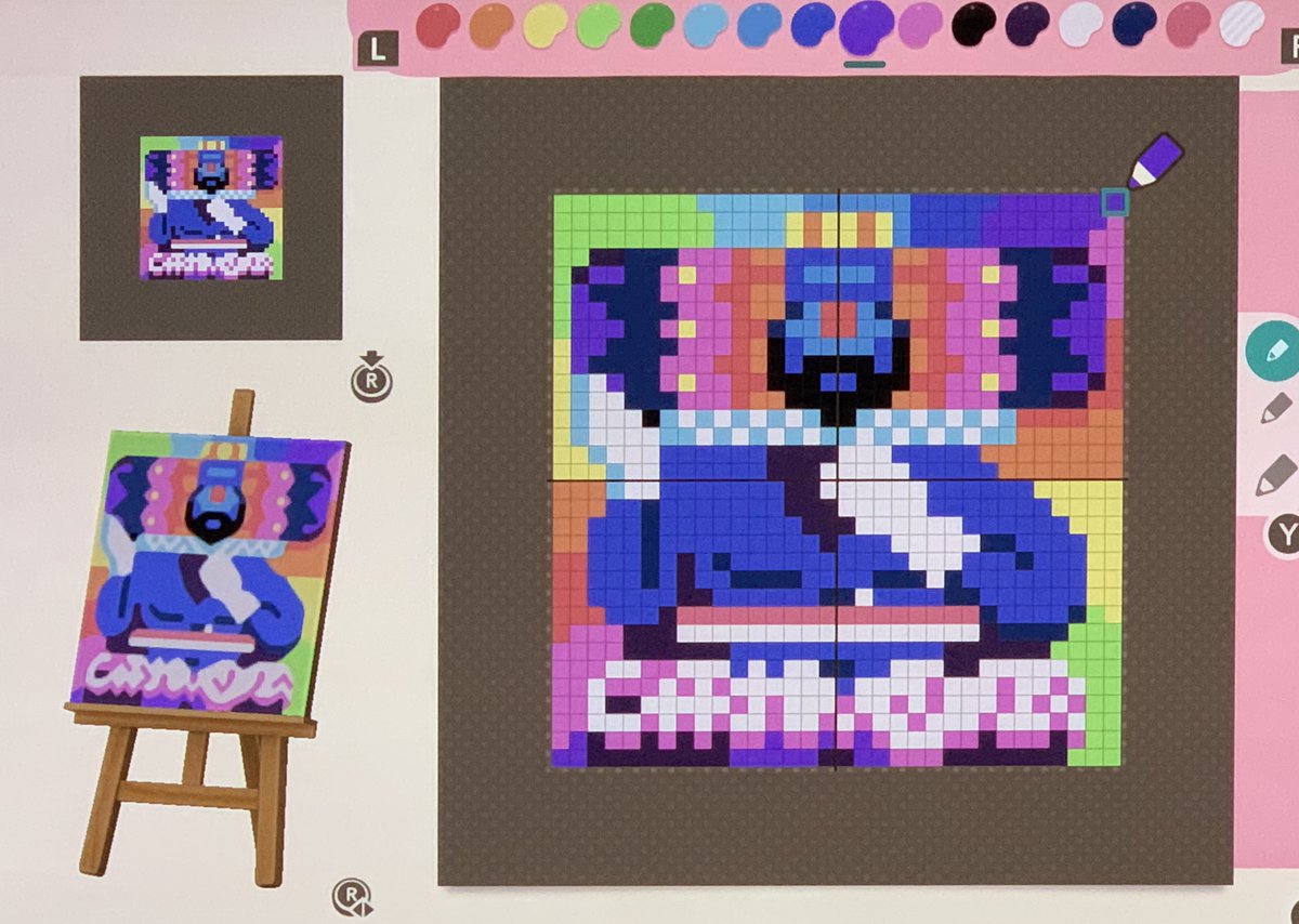 Hey <a href="/LRSband/">LONELYROLLINGSTARS</a> my son @_TrevorSpace_ is recreating his favorite album covers in #AnimalCrossingNewHorizons!