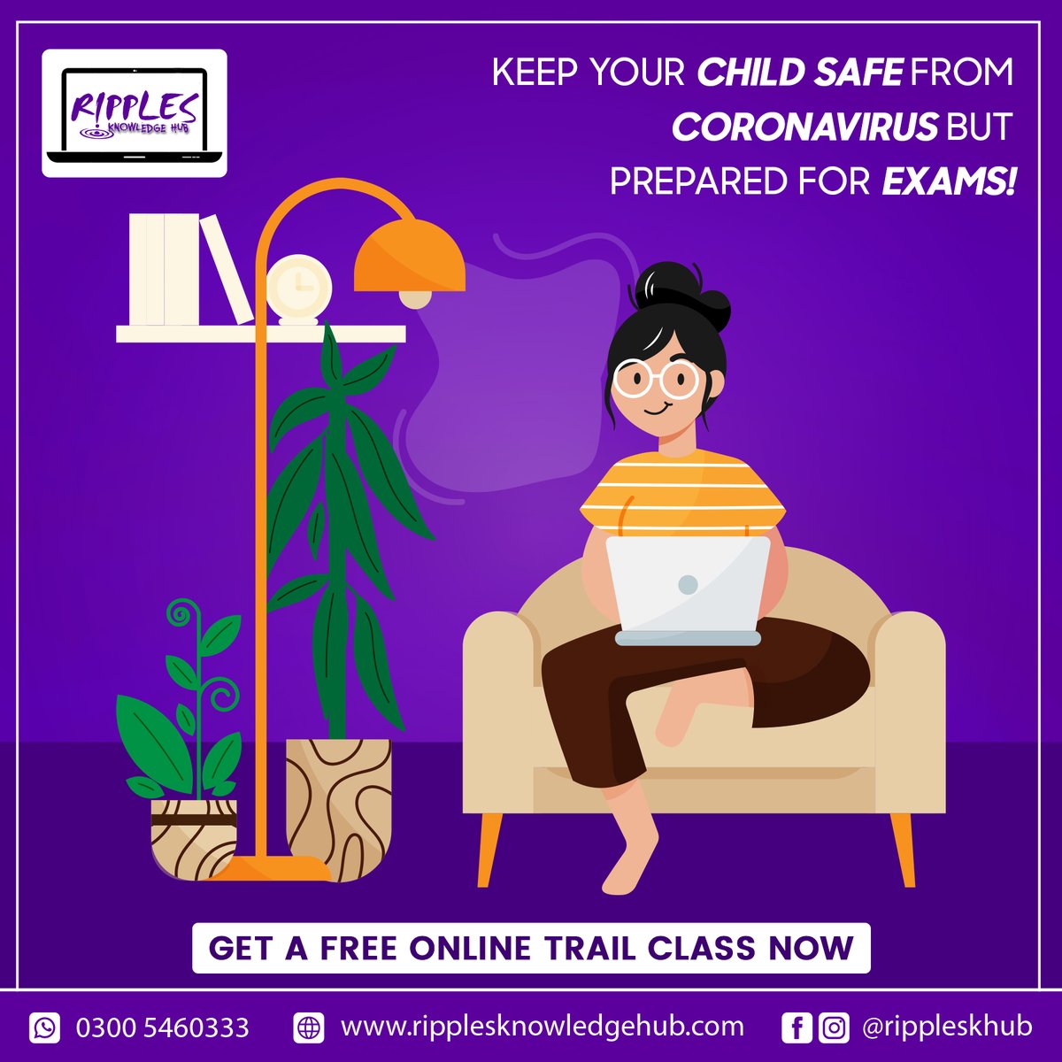 rippleskhub's tweet image. Ripples Knowledge Hub is offering Online free Trail Class in the situation of Crona Pandemic !
Come and Grab this Opportunity !
#digitaltutor 
#distancelearning 
#staysafe 
#stayhomestaystafe 
#Rippleskhub
#Islamabad
#Pakistan