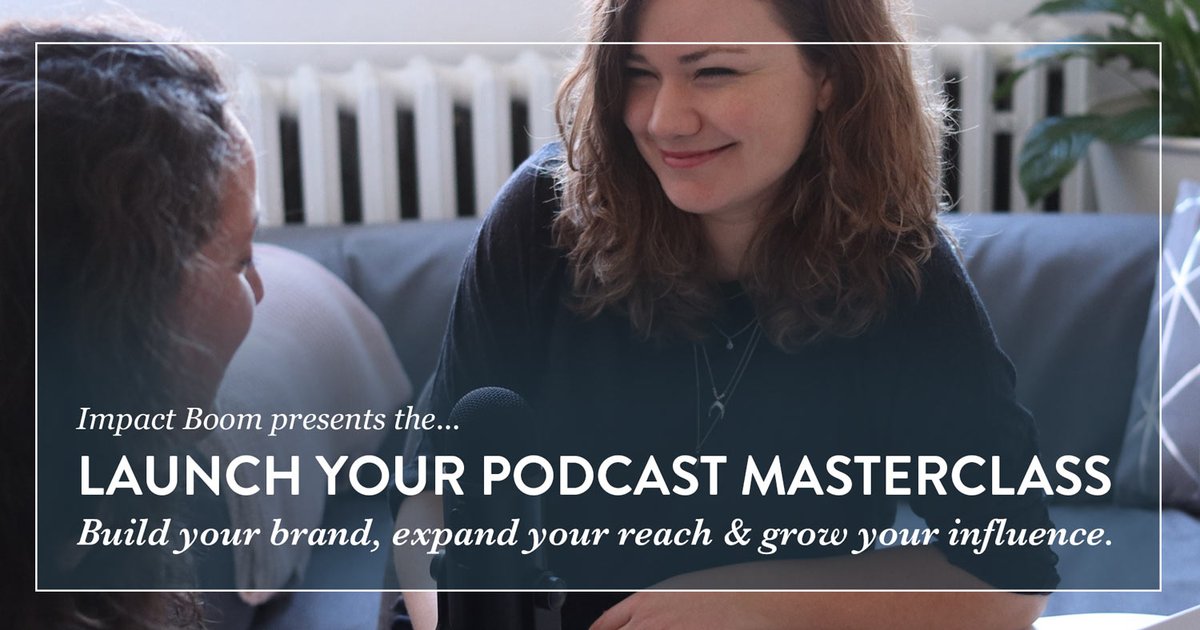 ImpactBoomOrg's tweet photo. Create a powerful &amp; engaging #podcast series that resonates with your audience, expands your reach &amp; grows your influence in this online masterclass, April 22. Use 'EARLYBIRD' for 20% off when booking general tix before this Saturday! https://t.co/M0Mk00CxYx #socent #marketing https://t.co/kEu2gGHjhm