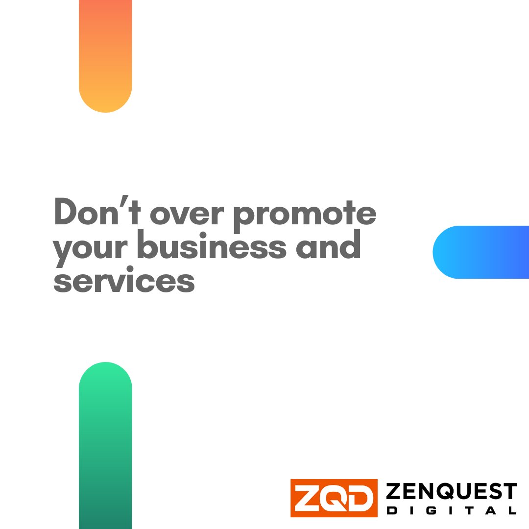 zenquestdigital's tweet photo. You don't want to blatantly promote yourself in every post. 

#zenquestdigital #digitalmarketing #leads #sales #contentcreation #contentmarketing https://t.co/lMxFuougp3