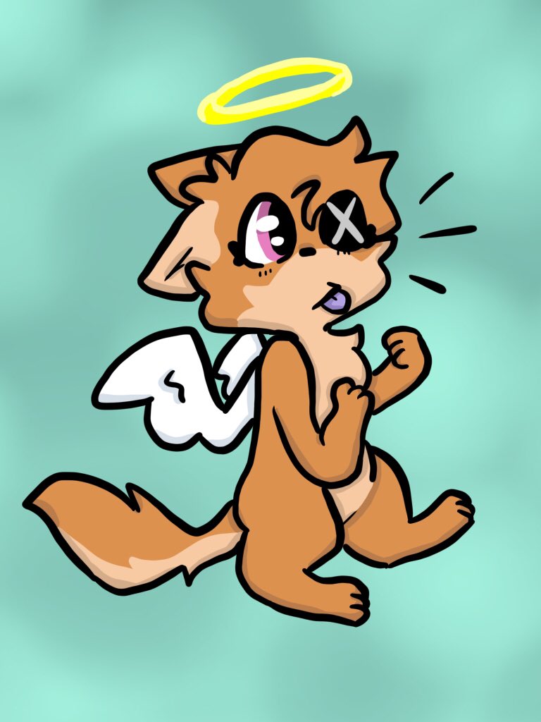 bedhead_03's tweet photo. @TwolfOwO16 I just had to draw her. Her cuteness forced me too UwU https://t.co/CQ6yYy76Yr