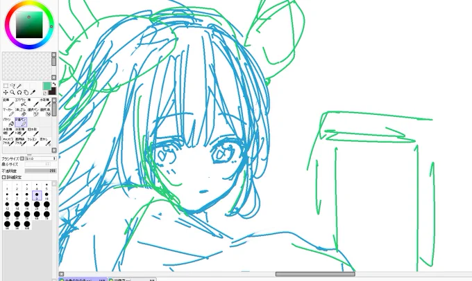 着物女子描きたいんだけど未だ髪の長さにロングかショートかミディアムで悩んでる? 