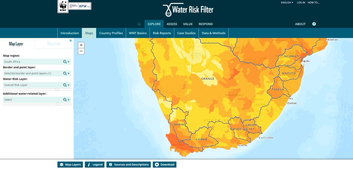 rylan_dobson's tweet photo. #Water in the #Anthropocene in #SouthAfrica - #ScienceBasedTargetsWater will become a critical pillar in helping #business understand how sustainable their usage really is. Check out the high-resolution maps for #SouthAfrica at the @WWFWaterRisk https://t.co/3VAQ6VVPo7 https://t.co/6he3ulSCyr