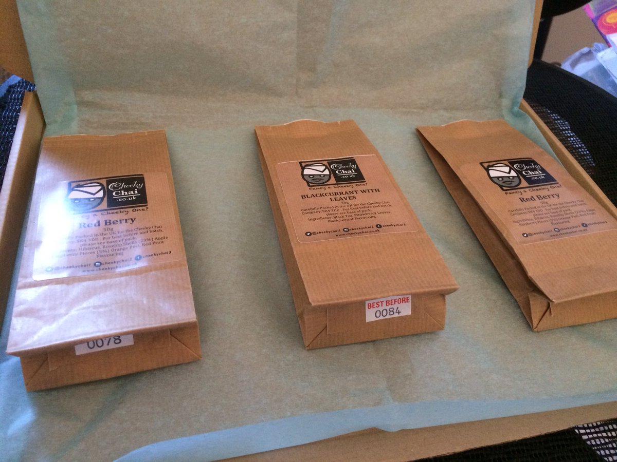 CheekyChai1's tweet photo. Stock up on Your Teas! Order online! https://t.co/hR4DcMLgk9 #Manchester #stockport #teahead #teadrunk #looseleaftea
#teaenthusiast #teafreak  #teatuesday #teablog #teablogger #tealog #teapeople #teaaddict
#tealifestyle #tealife #organictea #tealovers #tealoversclub #sundaybrunch https://t.co/44bRIw3Axc