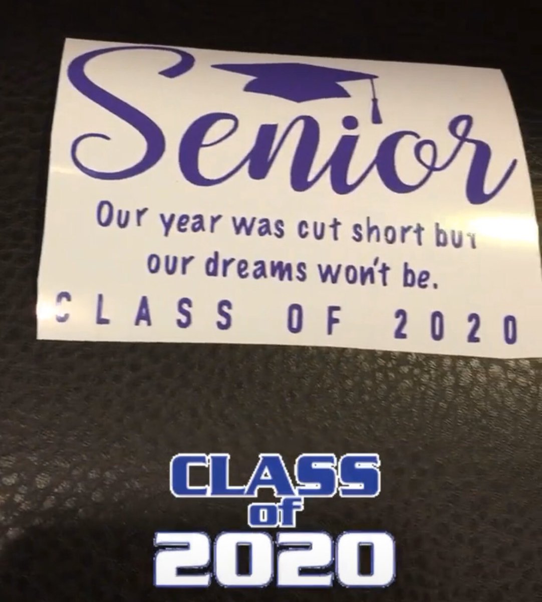 jsoto2027's tweet photo. Some decal requests for Seniors ❤️ 
#QuarantineLife #Quarantine #QuarantineCrafting #decalsfordays #keeingbusy #seniorclassof2020 #seniors2020 https://t.co/Vh5jH9Ry7d