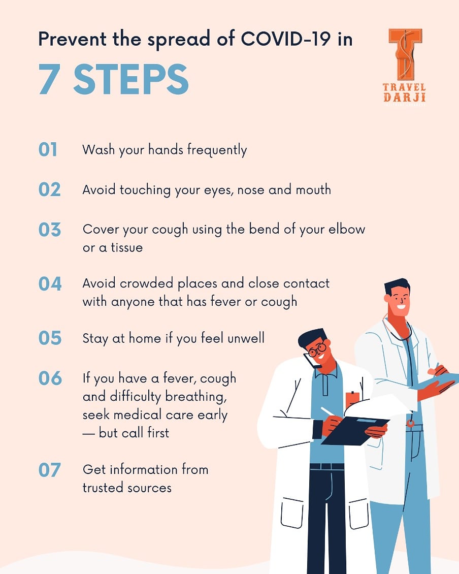 TravelDarji's tweet photo. Basic protective measures to combat new COVID-19
Take care of your health and protect others by doing the following:

#stayhome #staysafe #7stepstocure #traveldarji #tailoringjourneys https://t.co/7pJHddBhEM