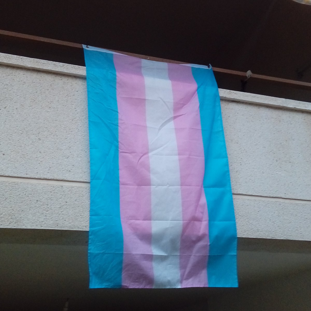 CapdevilaUxue's tweet photo. La meva ja penja del balcó de casa amb orgull #PonUnaBanderaTransEnTuBalcon #diadelavisibilitattrans #diadelavisibilidadtrans #visibilitattrans #VisibilidadTrans #personestrans #personastrans #visiblesperoencasa #LGTBI #orgulltrans #orgullotrans #ponunabanderatransentubalcon https://t.co/dXXRVcT3WH