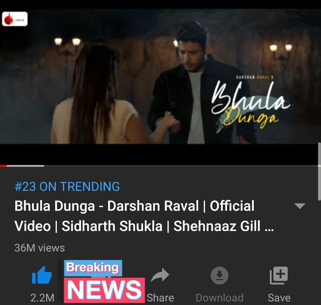 iamashishmete's tweet photo. #BhulaDunga song #36M+ views
2.2M likes 470k comments
#BhulaDunga50M
#SidharthShukla #ShehnaazGill
#ChartbusterBhulaDunga
#BhulaDungaFtSidNaaz
@sidharth_shukla @Shehnazgill123 @DarshanRavalDZ @indiemlabel @WeAreBandook @punitjpathak
#BhulaDungaWithSidNaaz
#SidNaaz https://t.co/GLgbHBKqlb