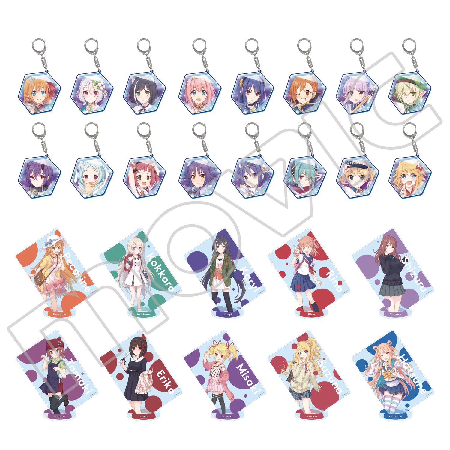 プリンセスコネクト メモリーピースキーホルダー キャル プリコネ メモピ プリンセスコネクト メモリーピースキーホルダー キャル プリコネ メモピ