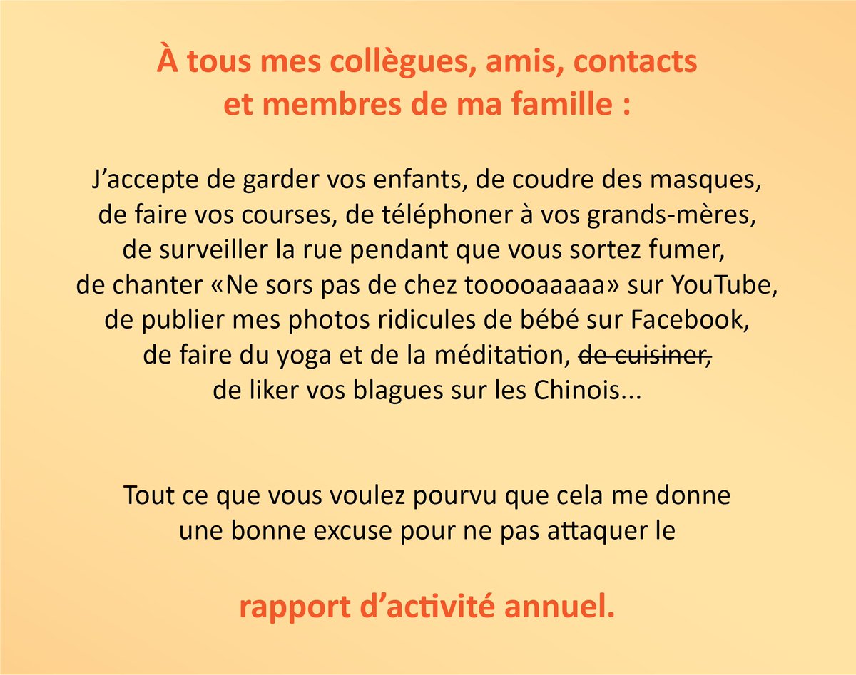 benegonde's tweet photo. Encore un dommage collatéral du #confinement... https://t.co/W0968VvDRm