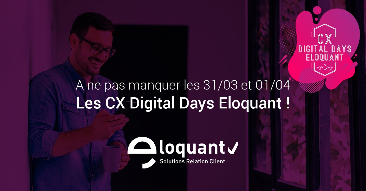 [ÉVÈNEMENT] Ça y est, c'est le grand jour ! Les CX Digital Days Eloquant commencent aujourd'hui !

1er webinar à 10h, et le suivant à 14h30.

Il est encore possible de s'inscrire, vite vite !

👉 lnkd.in/gQHxkRx

#relationclient #cxdigitaldays #customerexperience