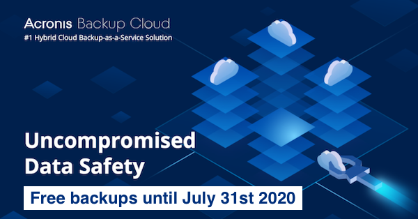 weareexeo's tweet photo. Helping organisations adapt to the current crisis, we are offering free managed backup to the cloud or on client premises until July 31st.

https://t.co/CTEY4bLbT4

Acronis #cyberprotection #backupandrecovery #ManagedServices #BACKUP https://t.co/7qiBysexJB