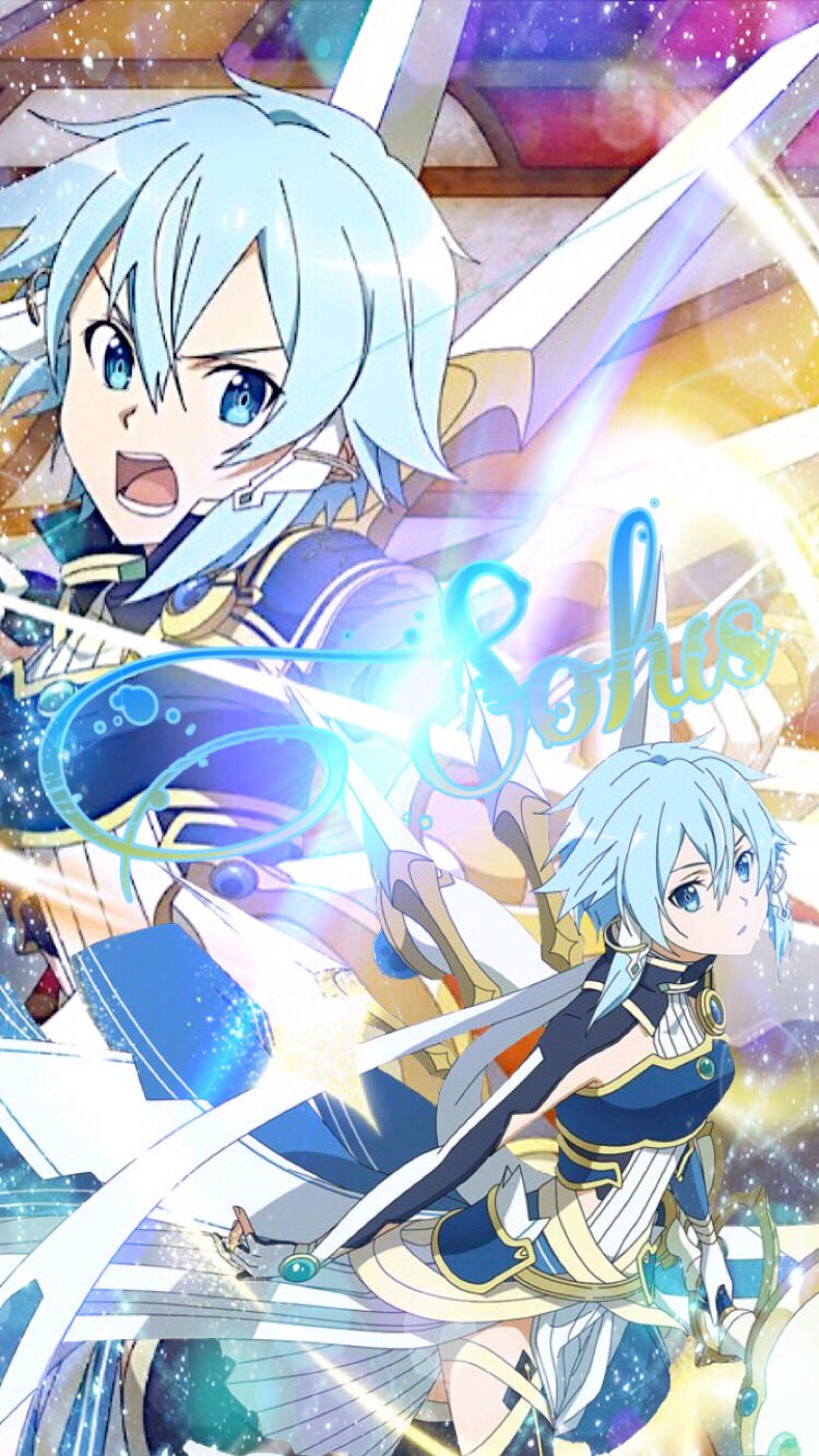 Rio シノン アスナの壁紙作りました 結構大変だったw アイコンとかも作ろうかなぁ Sao シノン アスナ アリブレ T Co 1r0tskqtsw Twitter