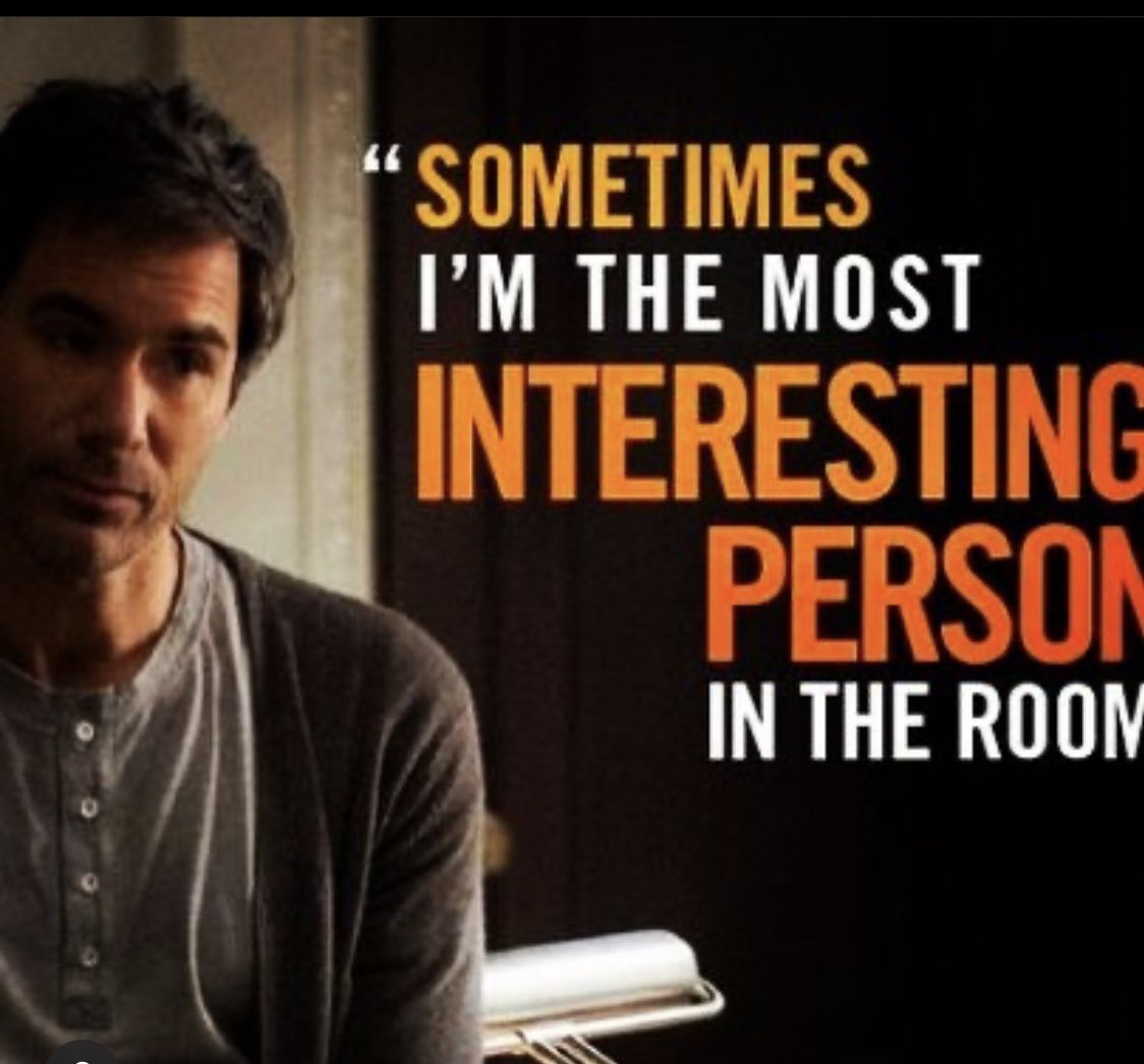 Every_thingEric's tweet photo. Sometimes? I am absolute positive that you are π¨πππππ ...the most interesting person in the room!! @EricMcCormack #perception #danielpierce
Great quarantine binge!! https://t.co/07I08elKMA