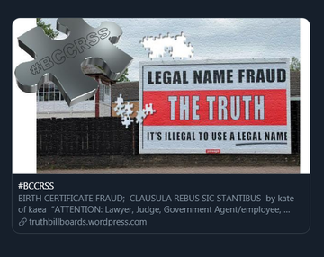 lv_truth's tweet photo. #TruthIsHereNow #muskoka!
IT'S ILLEGAL TO USE A LEGAL NAME!!
#IDsILLEGAL see #TruthBillboards & get your #BCCRSS #TheEscapeClause help at https://t.co/s0fTZ6SqLs
@premnsikka
@DeniseBrailey
@AngryPassenger_
@AngusMacLaugh
@AngusNorthSgt
@lawbabyrn
#10Laws #Truth #GetRidOfID https://t.co/h5xU3fkrsR