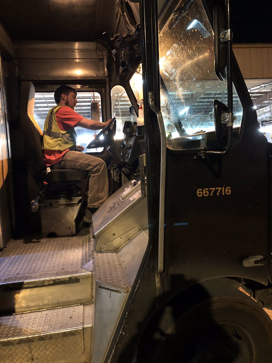 Nice work Colton!   Doing his best to clean and protect our drivers.
