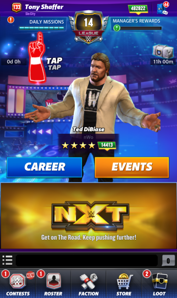 tonys2113's tweet photo. @WWEChampions I played a showdown match got to this screen and it is stuck, I can not do anything https://t.co/imEHJHh8bR