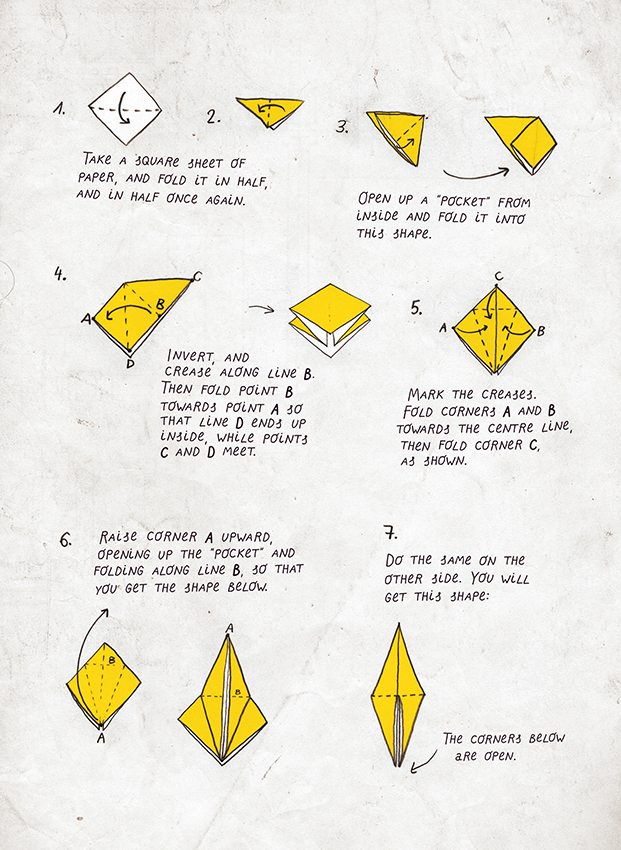 SelfMadeHero's tweet photo. Ok for this week's #isolationactivites, we're inviting you to make an #origami crane (w/ help from the pages of #SiberianHaiku) & post a pic of the finished work. We'll then pick some of our favourites to send a free copy of the book to ๐๐ฆข #origamichallenge #crane https://t.co/lzJqJVd0jY