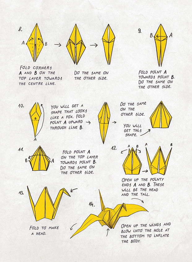 SelfMadeHero's tweet photo. Ok for this week's #isolationactivites, we're inviting you to make an #origami crane (w/ help from the pages of #SiberianHaiku) & post a pic of the finished work. We'll then pick some of our favourites to send a free copy of the book to ๐๐ฆข #origamichallenge #crane https://t.co/lzJqJVd0jY